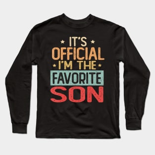 It's Official I'm The Favorite Son Long Sleeve T-Shirt